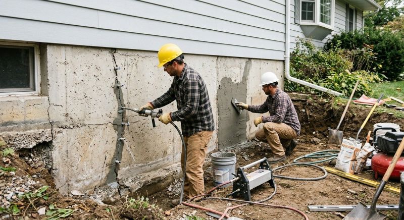 Basement Foundation Repair in Durham, CT