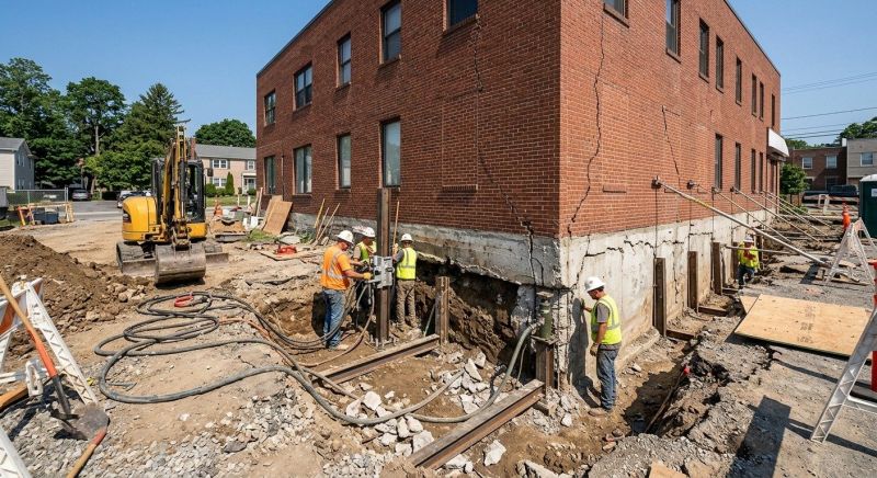 Building Foundation Repair in East Granby, CT