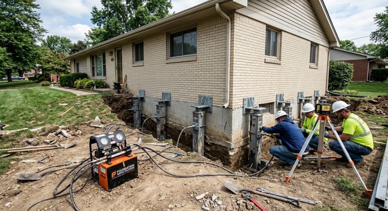 Concrete Foundation Leveling in Wales, MA