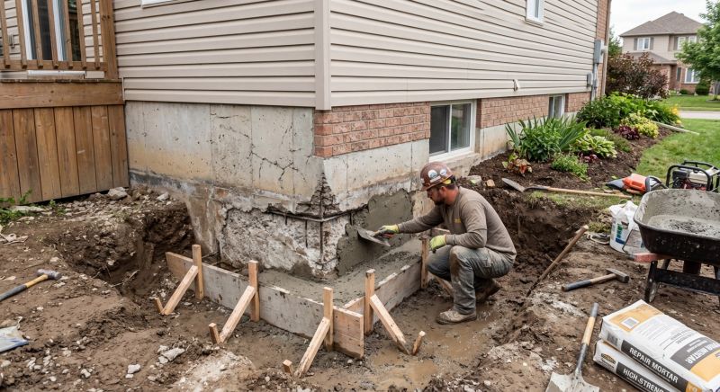 Concrete Foundation Repair in West Suffield, CT