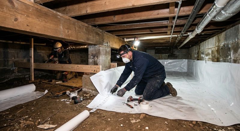 Crawl Space Leveling in Manchester, CT