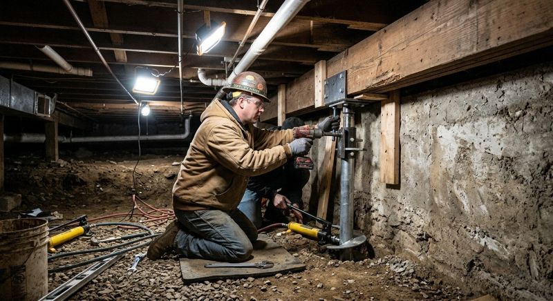 Crawlspace Foundation Repair in Plainville, CT