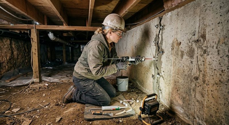 Crawlspace Foundation Repair in South Windsor, CT