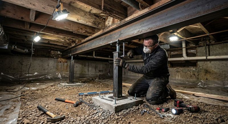 Crawlspace Structural Repair in Manchester, CT