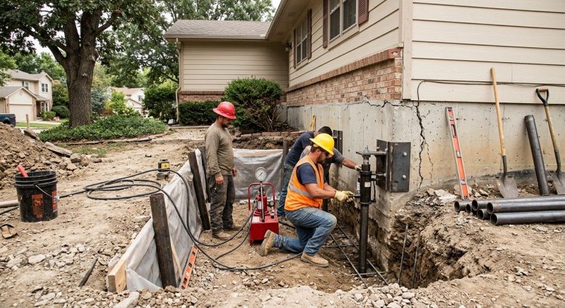 Deep Foundation Repair in Manchester, CT