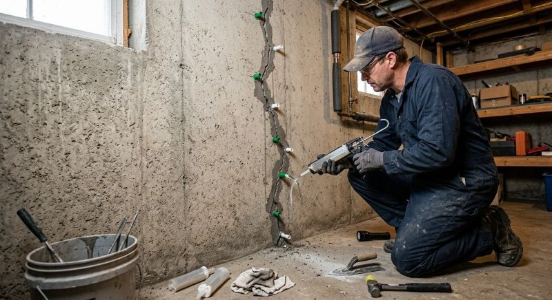 Foundation Crack Repair in Wethersfield, CT
