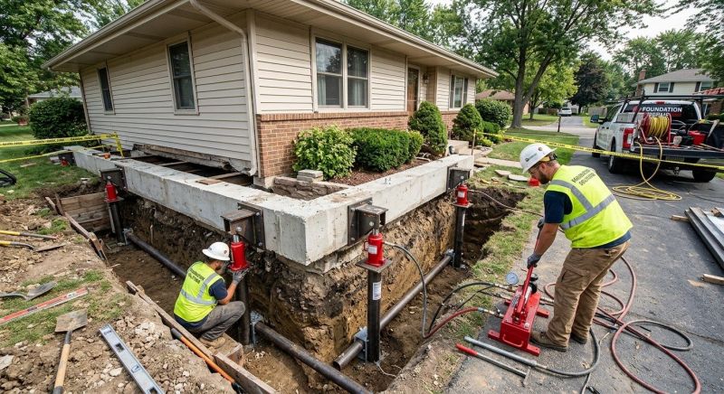 Foundation Jacking in East Granby, CT