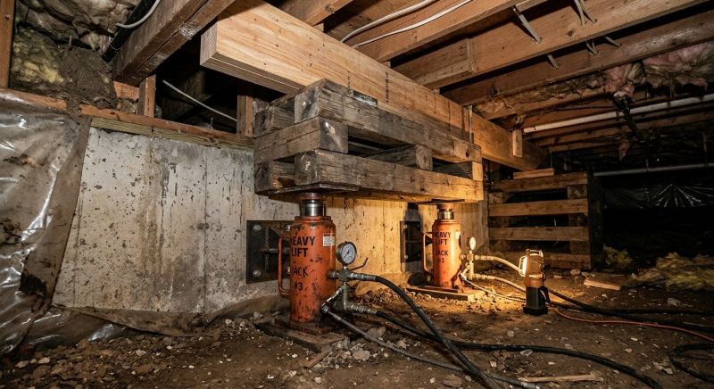 Foundation Jacking in East Granby, CT