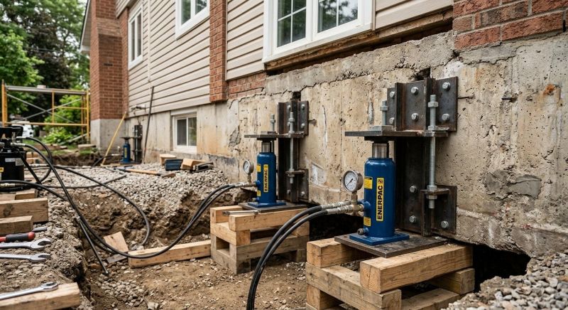 Foundation Jacking in East Hampton, CT