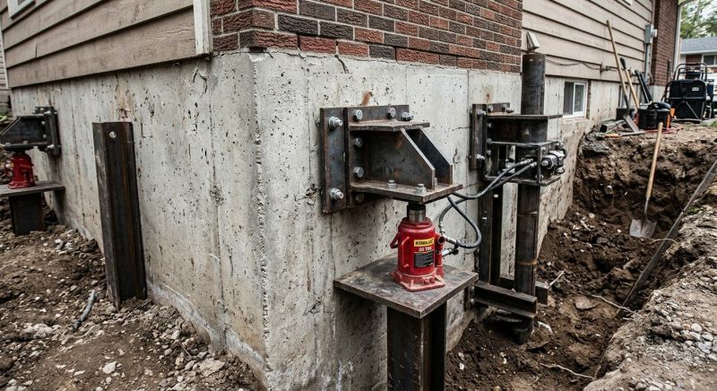 Foundation Jacking in Glastonbury, CT