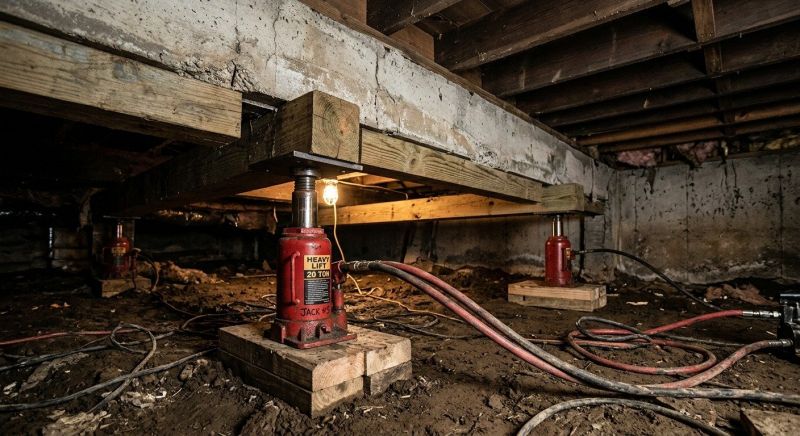Foundation Jacking in Hebron, CT