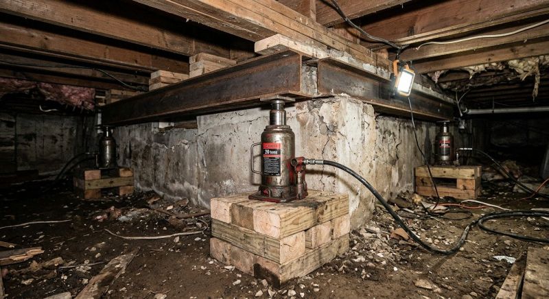 Foundation Jacking in Higganum, CT