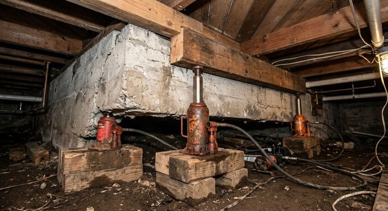 Foundation Jacking in Monson, MA