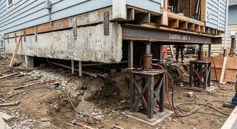 Foundation Jacking in Wales, MA