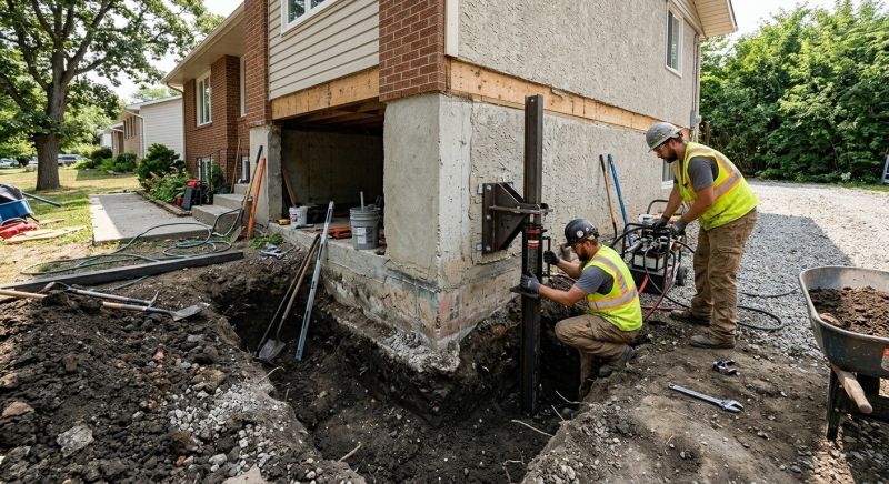Foundation Pier Repair in Manchester, CT
