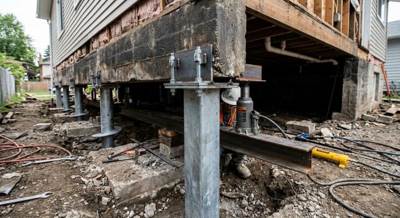 Foundation Raising in North Canton, CT