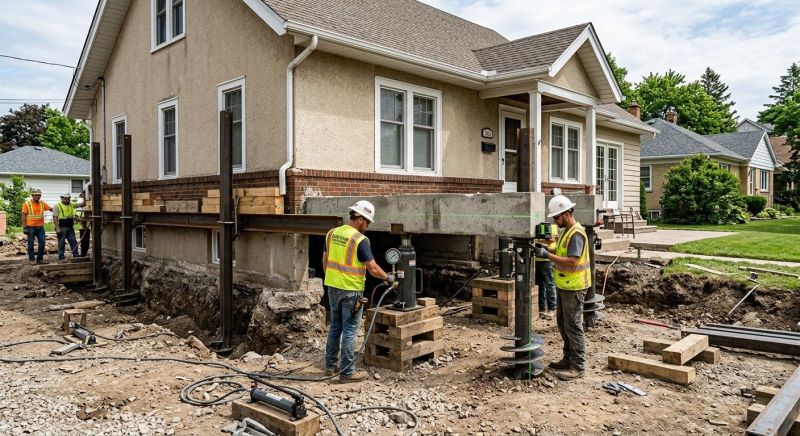 Foundation Releveling in Manchester, CT