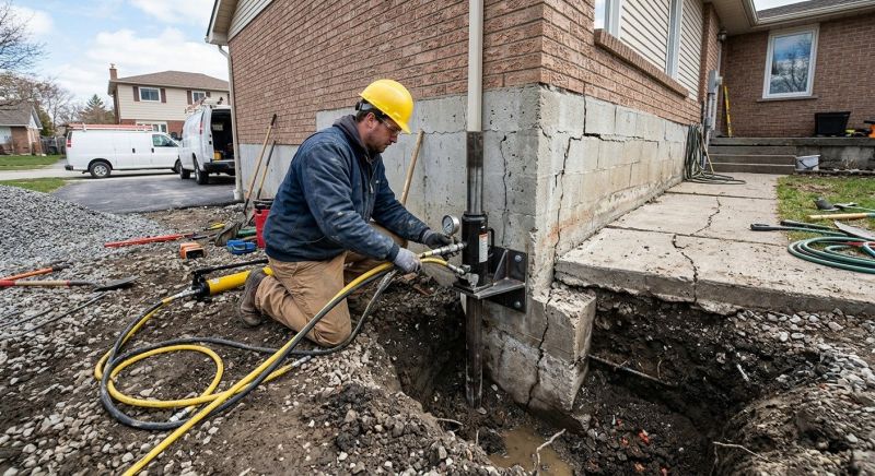 Foundation Settlement Repair in Manchester, CT