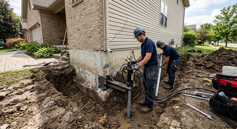 Foundation Settlement Repair in Manchester, CT