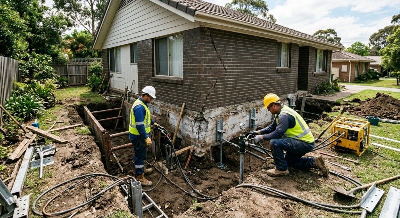 Foundation Settlement Repair in Manchester, CT