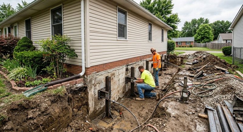 Foundation Stabilizing in East Hampton, CT