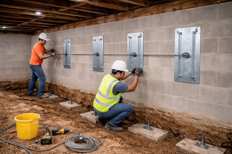 Foundation Stabilizing in Wales, MA