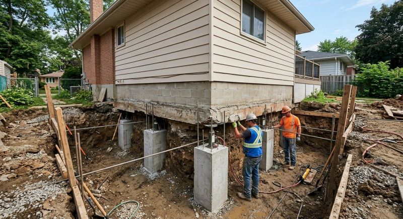 Foundation Underpinning in Manchester, CT