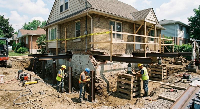 House Foundation Repair in East Haddam, CT