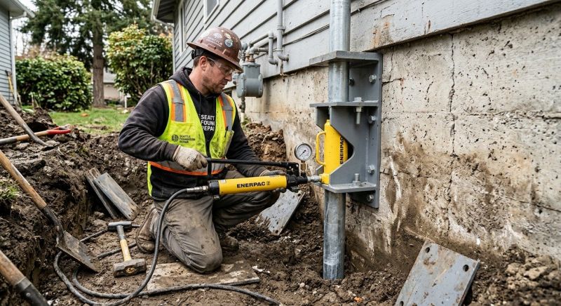 Settling Foundation Service in Tolland, CT