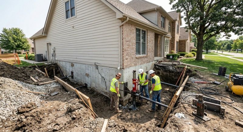 Sinking Foundation Repair in North Granby, CT