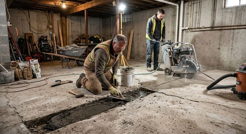 Slab Foundation Repair in Manchester, CT