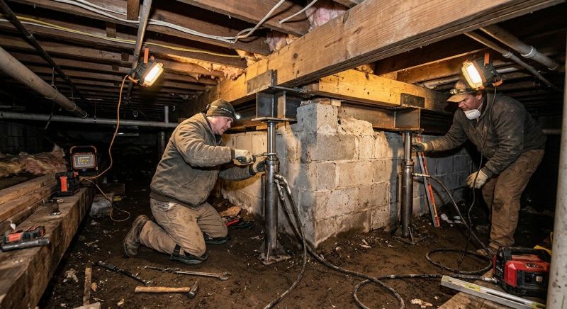 Structural Foundation Repair in Tolland, CT