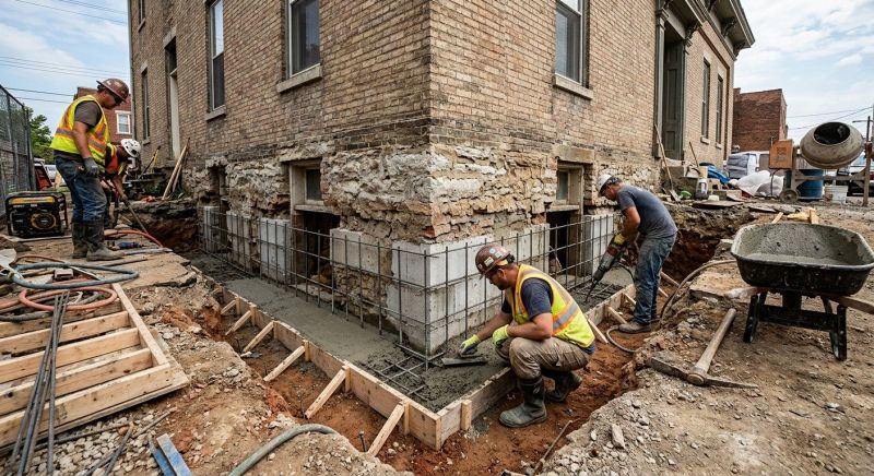 Structural Underpinning in Manchester, CT